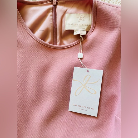 Gal Meets Glam - Puff Sleeve Crepe Fit & Flare Dress (Size 4) (NEW) - Picture 5 of 7